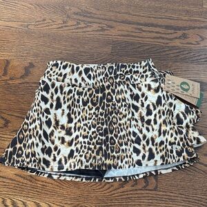 Dona Jo JoJo tennis skirt - Leopard Print size medium NWT